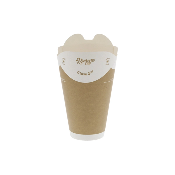 【HEIKO】バタフライカップ 12オンス ホット シングル クラフト 40個