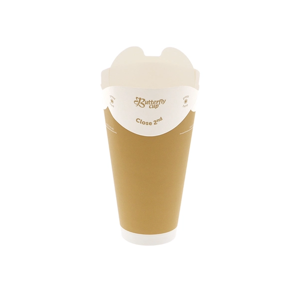 【HEIKO】バタフライカップ 16オンス ホット シングル クラフト 35個×20 (700個)