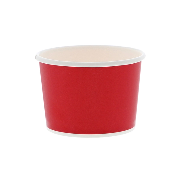 【HEIKO】製菓資材 アイスカップ 76-150 晒赤 50個