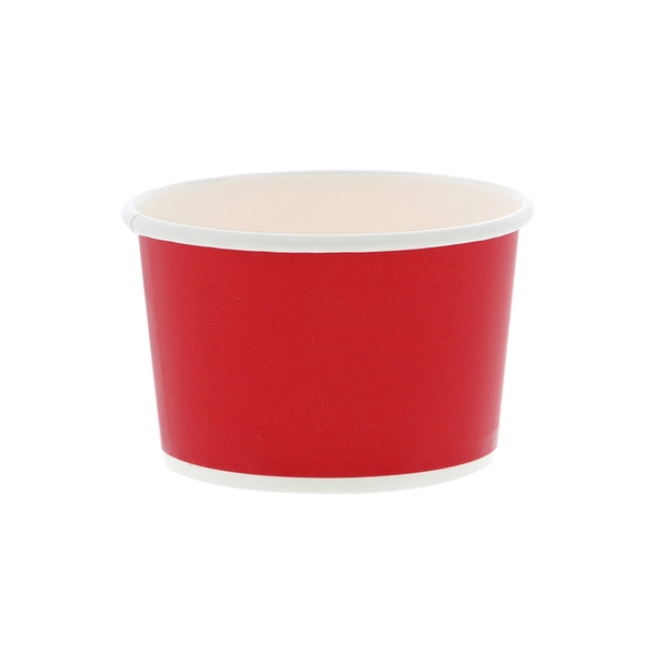 【HEIKO】製菓資材 アイスカップ 86-200 晒赤 50個×20 (1000個)