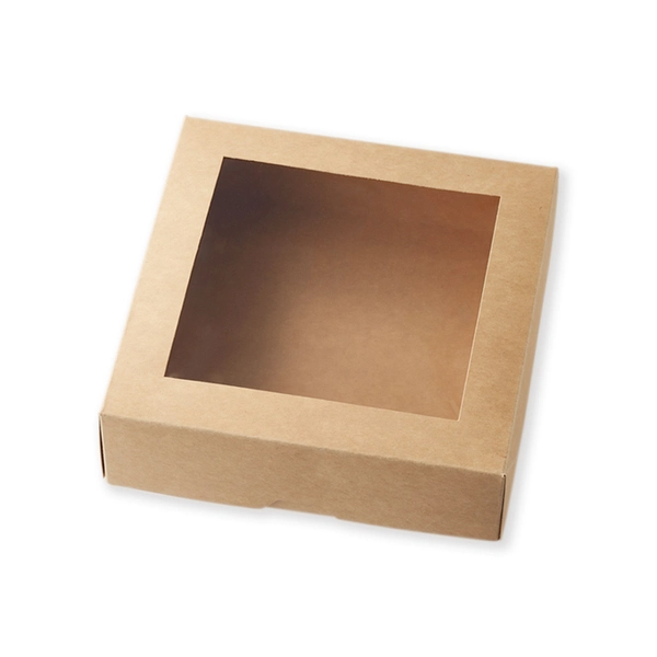 【HEIKO】窓付きランチボックス 18-18 未晒無地 10枚