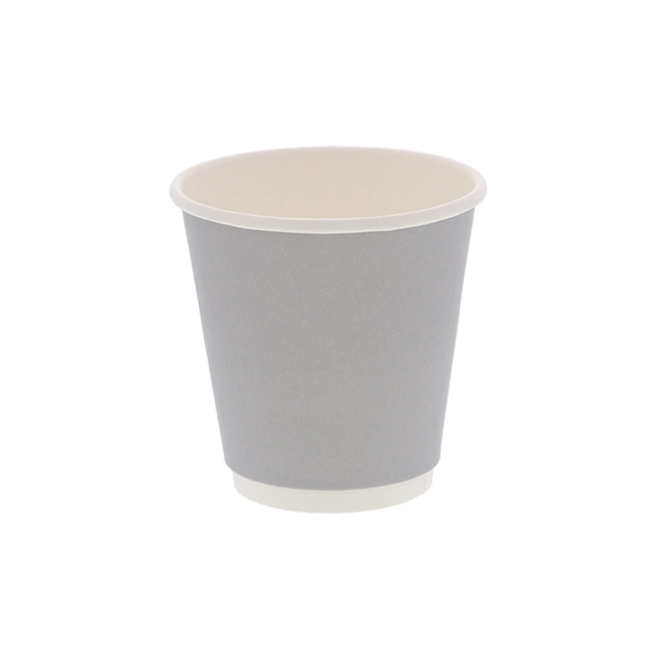 紙コップ 二重断熱カップ 10オンス(300ml) 口径90mm グレー 25個