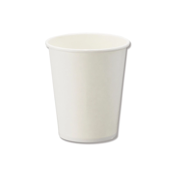 【HEIKO】紙コップ(ペーパーカップ) アイス・ホット兼用 8オンス 口径80mm ホワイト 50個