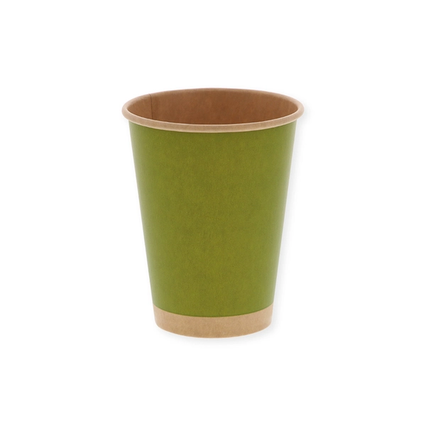 【HEIKO】紙コップ(ペーパーカップ) アイス・ホット兼用 12オンス 口径90mm 未晒まっちゃ 50個×20 (1000個)