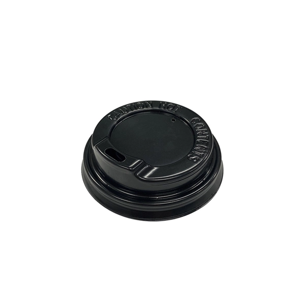 【HEIKO】紙コップ 断熱カップ用 フタ 口径62mm 4オンス用 ブラック 100枚