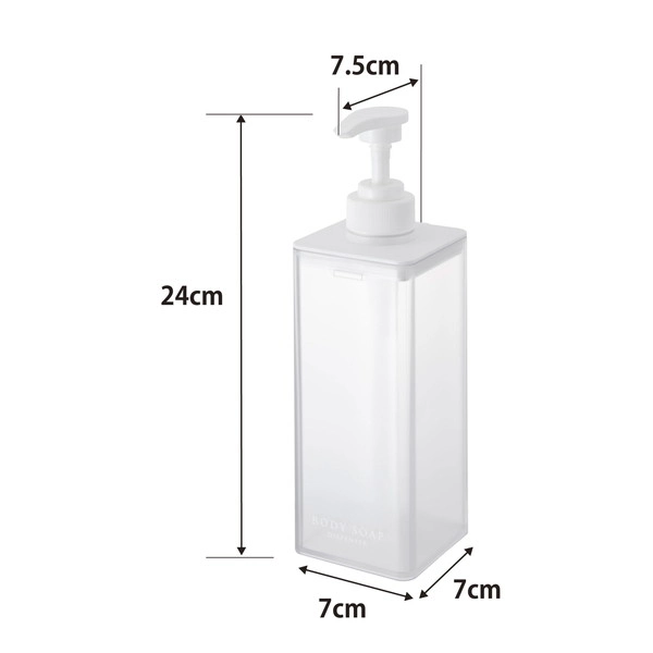 【MIST】たっぷり洗剤が出るディスペンサー ミスト ボディソープ ホワイト
