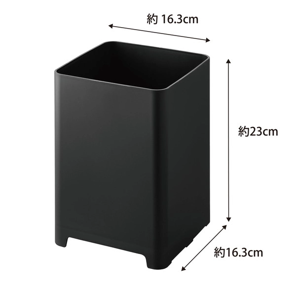 【tower】水が抜けるゴミ箱 タワー 5L ブラック