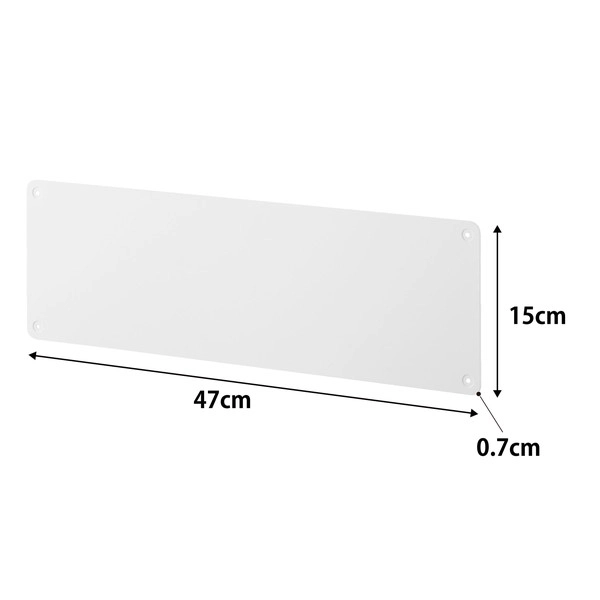 【tower】ウォールプリントスチールパネル タワー S 石こうボード壁対応 ホワイト