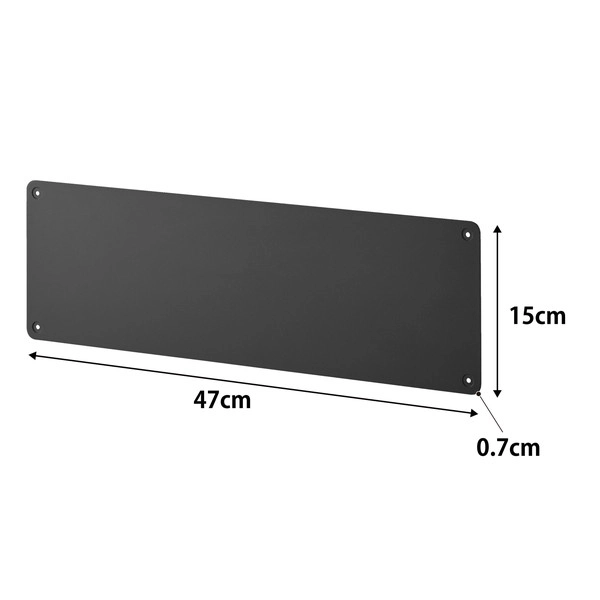 【tower】ウォールプリントスチールパネル タワー S 石こうボード壁対応 ブラック