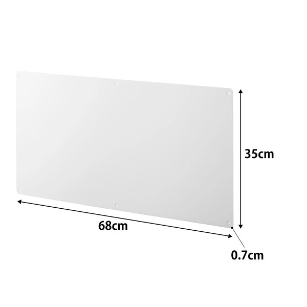 【tower】ウォールプリントスチールパネル タワー L 石こうボード壁対応 ホワイト