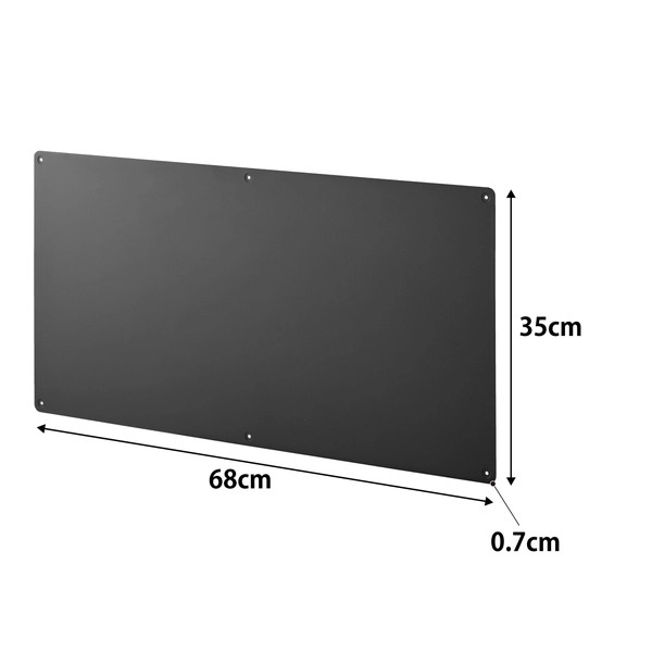 【tower】ウォールプリントスチールパネル タワー L 石こうボード壁対応 ブラック