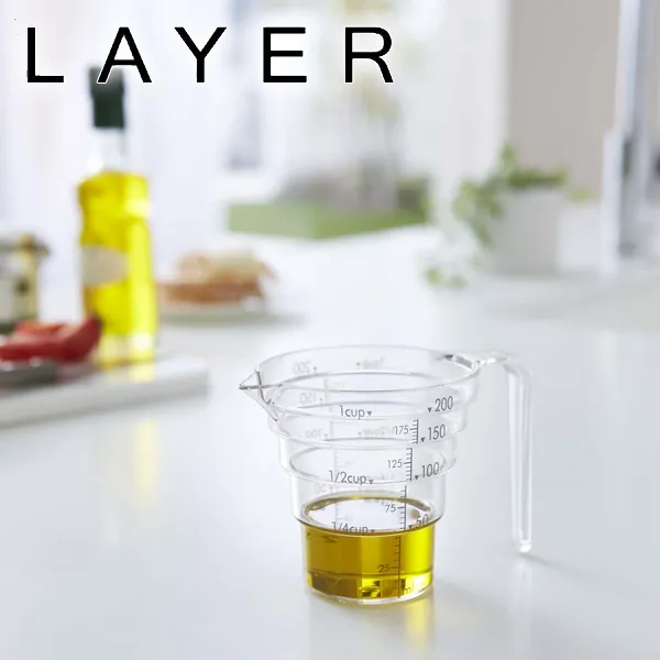 【LAYER】段々計量カップ レイヤー 200ML (クリア)