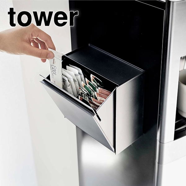 【tower】マグネットインスタントスティックホルダー タワー (ブラック)