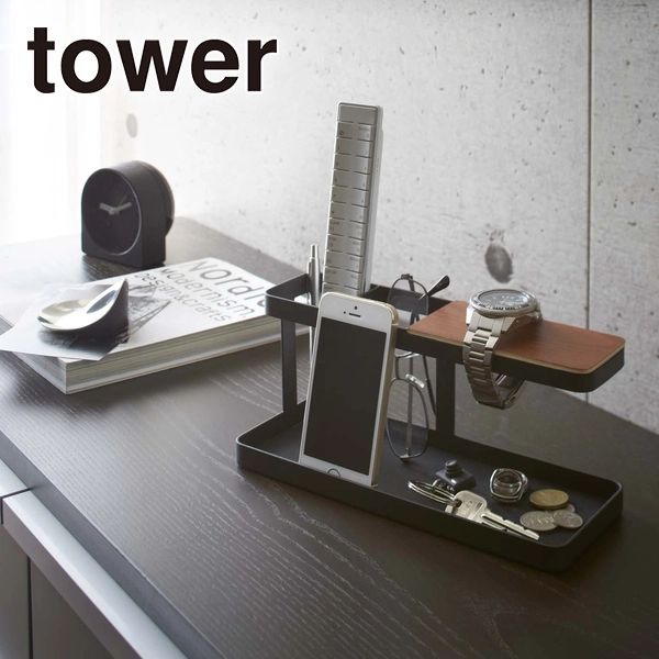 【tower】デスクバー タワー ブラック