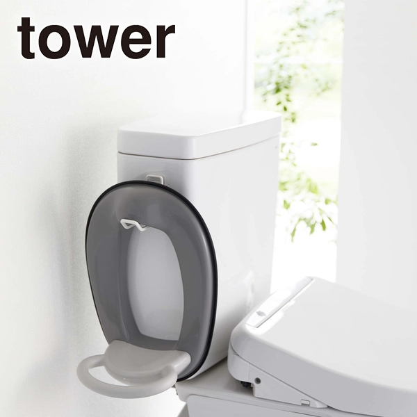 【tower】フィルムフックトイレ用品収納フック タワー ホワイト