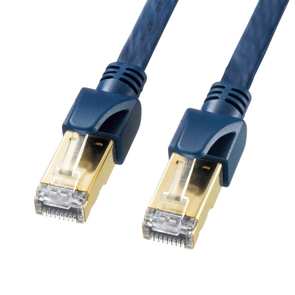 カテゴリ6Aハンダ産業用フラットLANケーブル KB-HFL6A-01NV