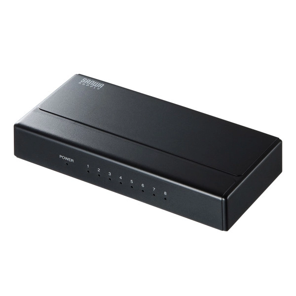 ギガビット対応 スイッチングハブ(8ポート・マグネット付き) LAN-GIGAP801BK