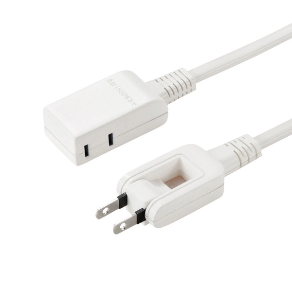 マイクロタップ 2個口 0.5m ホワイト TAP-M605W