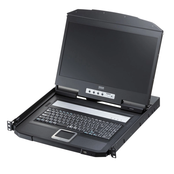 USB/VGA対応 スライドLCDコンソールドロワー SW-KVMVDR