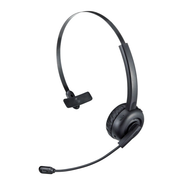 Bluetoothヘッドセット（片耳オーバーヘッド・単一指向性） MM-BTMH58BK