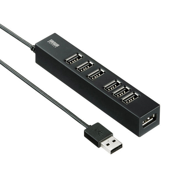 USB2.0ハブ（7ポート） USB-2H701BKN