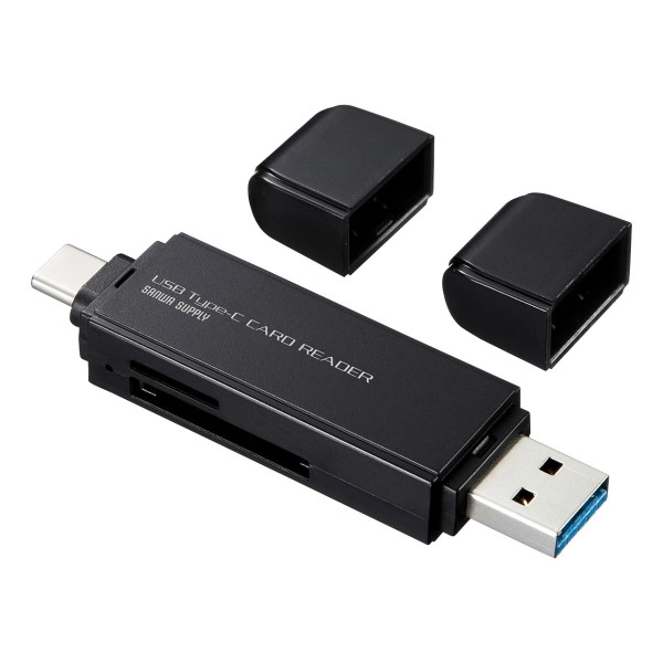 USB Type-Cコンパクトカードリーダー ADR-3TCMS6BK