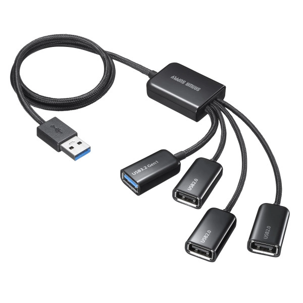 USB3.2 Gen1+USB2.0 コンボハブ(4ポート) USB-3H436BK