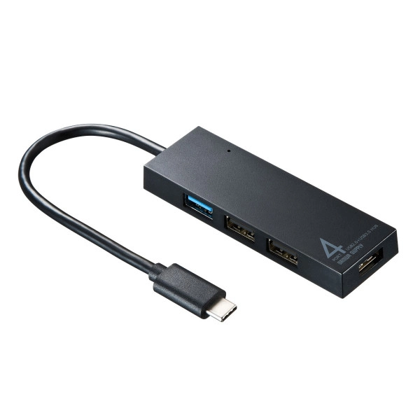 USB Type-C　コンボハブ（4ポート） USB-3TCH7BK
