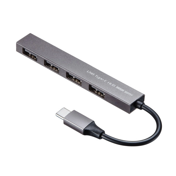 USB Type-C USB2.0　4ポート スリムハブ USB-2TCH23SN