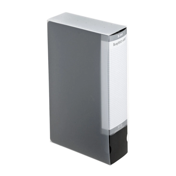 CDジャケット収納対応ディスクファイルケース（32枚＋32冊収納・ブラック） FCD-FLBD32BBK