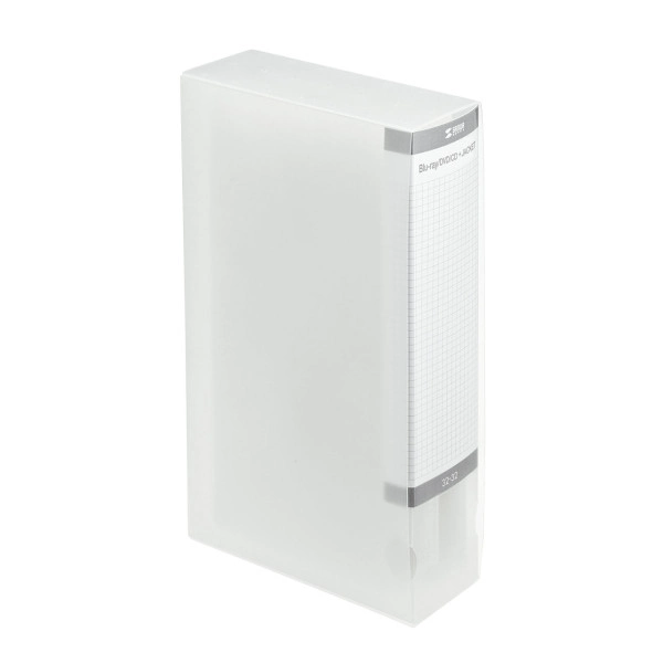 CDジャケット収納対応ディスクファイルケース（32枚＋32冊収納・クリア） FCD-FLBD32BCL