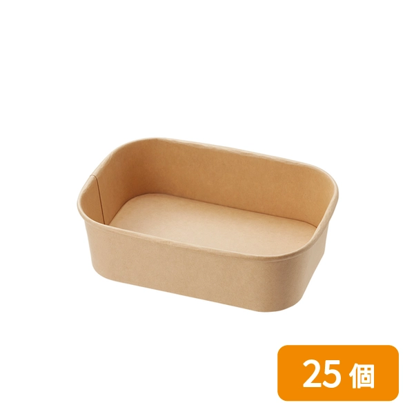 【HEIKO】食品容器 未晒フードカップPP 長角 650ml 25個