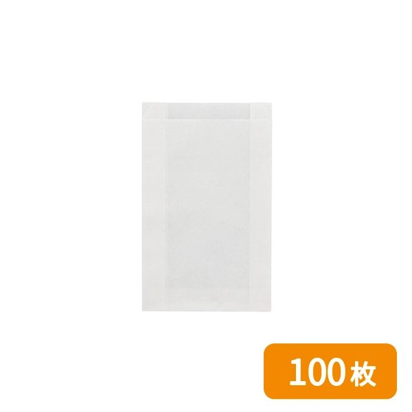 【HEIKO】NF(ノンフッ素)耐油ガゼットパック 小 白無地 100枚