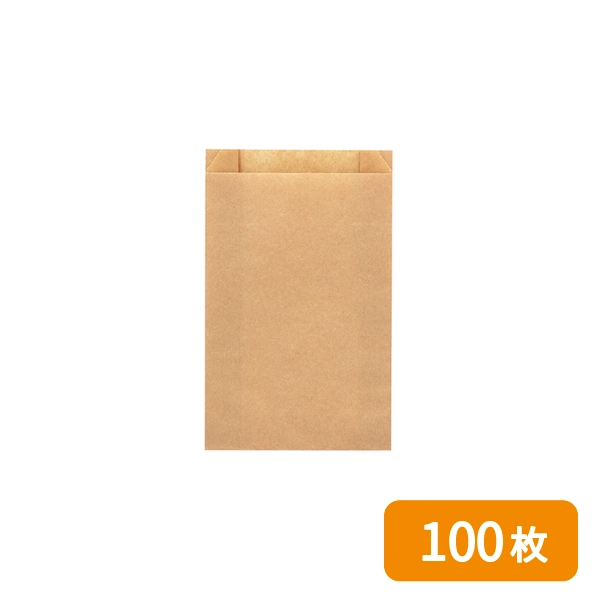 【HEIKO】NF(ノンフッ素)耐油ガゼットパック 小 未晒無地 100枚