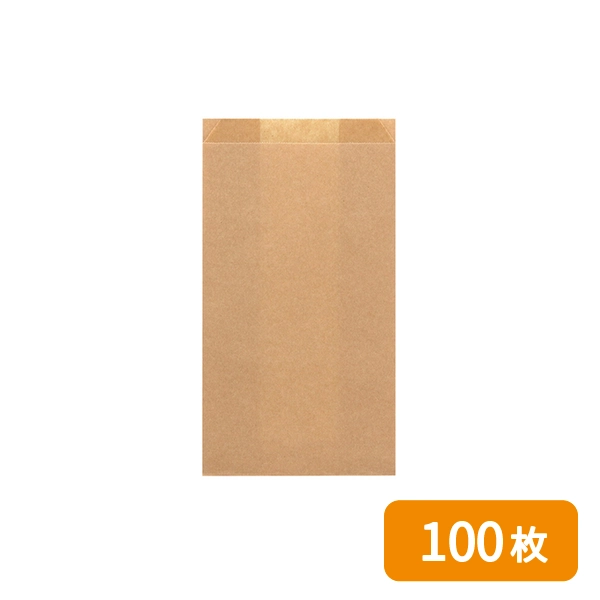 【HEIKO】NF(ノンフッ素)耐油ガゼットパック 中 未晒無地 100枚