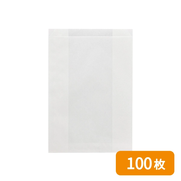 【HEIKO】NF(ノンフッ素)耐油ガゼットパック 特大 白無地 100枚