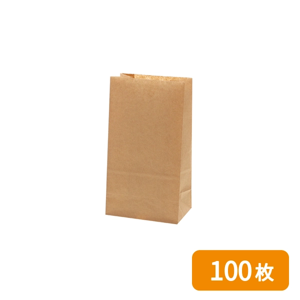 【HEIKO】NF(ノンフッ素)耐油角底袋 No.4 未晒無地 100枚