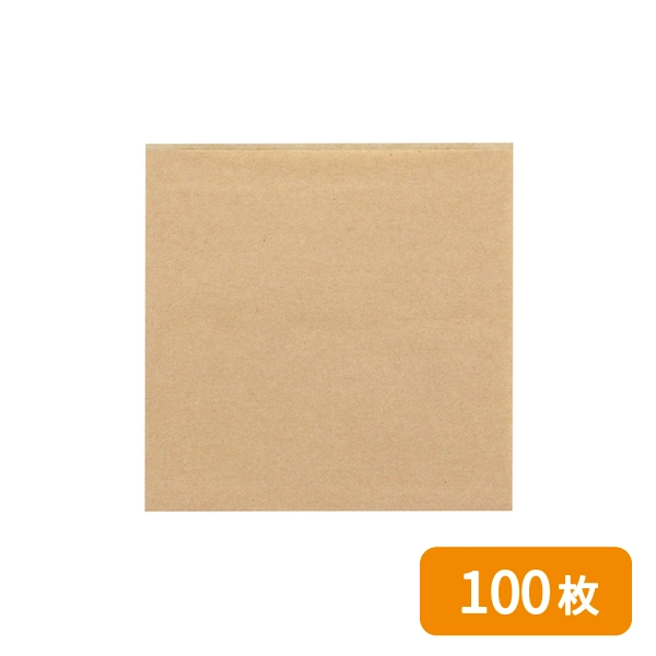 【HEIKO】耐油袋 エコバーガー袋 NO.18 未晒無地 100枚