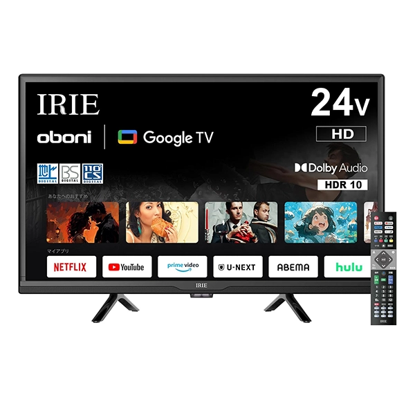 FFF IRIE Google TV搭載 24V型 スマートテレビ FFF-TV24WG