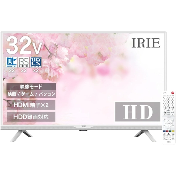 ★新品に近い IRIE アイリー 32V型液晶テレビ FFF-TV32WWH2 FFF IRIE 32V型 液晶テレビ (ホワイト) FFF-TV32WWH2: 機械