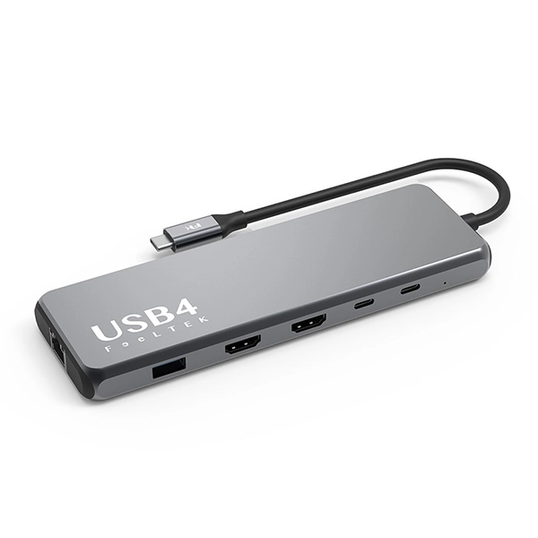 Feeltek ポータブル 10-in-1 USB4 Type-C ハブ HCM010AP2F