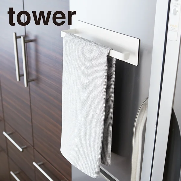 【tower】マグネットキッチンペーパーホルダー タワー (ホワイト)