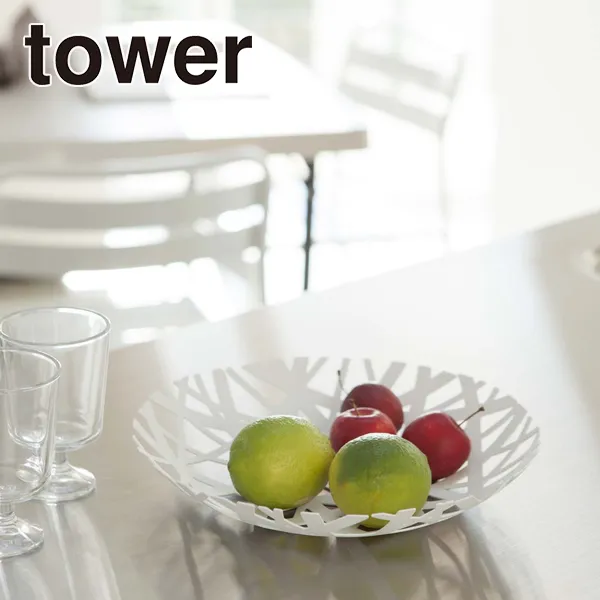 【tower】フルーツボール タワー (ホワイト)
