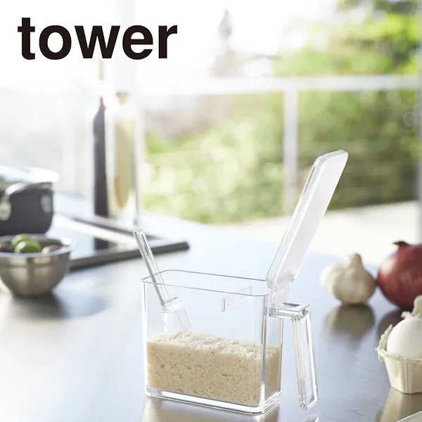 【tower】調味料ストッカー タワー S (ホワイト)