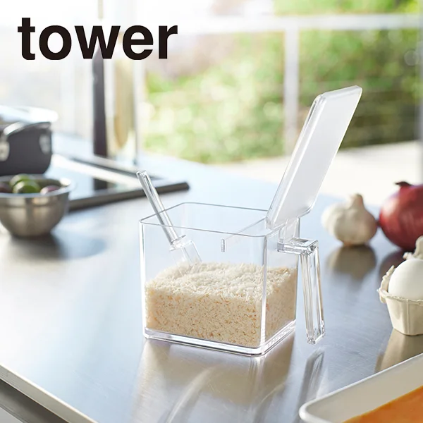 【tower】調味料ストッカー タワー L (ホワイト)