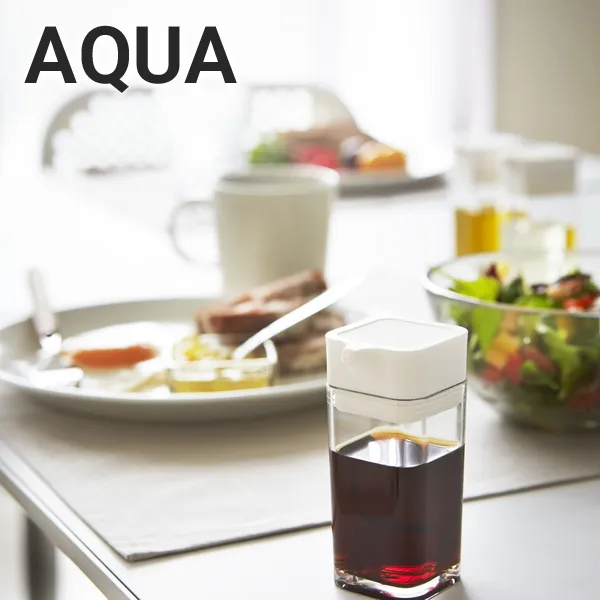 【AQUA】プッシュ式醤油差し アクア (ホワイト)