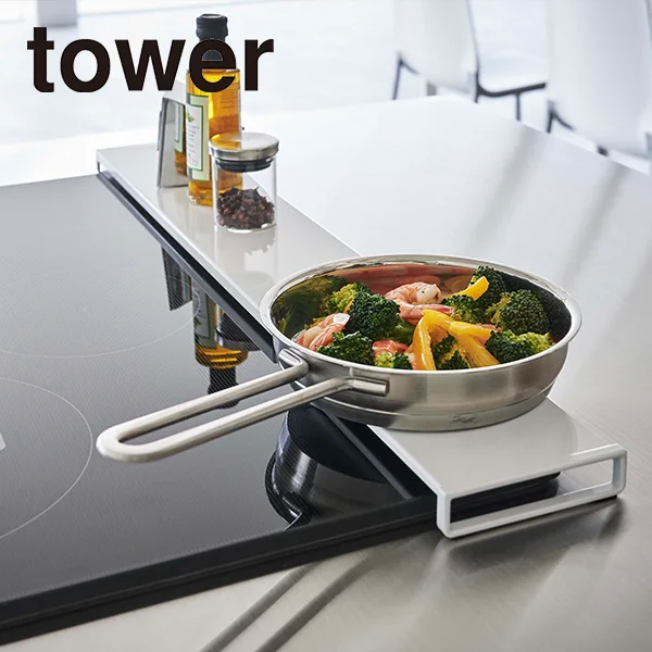 【tower】排気口カバー タワー フラットタイプ W60 (ホワイト)