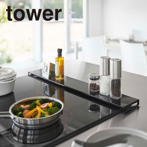 【tower】排気口カバー タワー フラットタイプ W60 (ブラック)