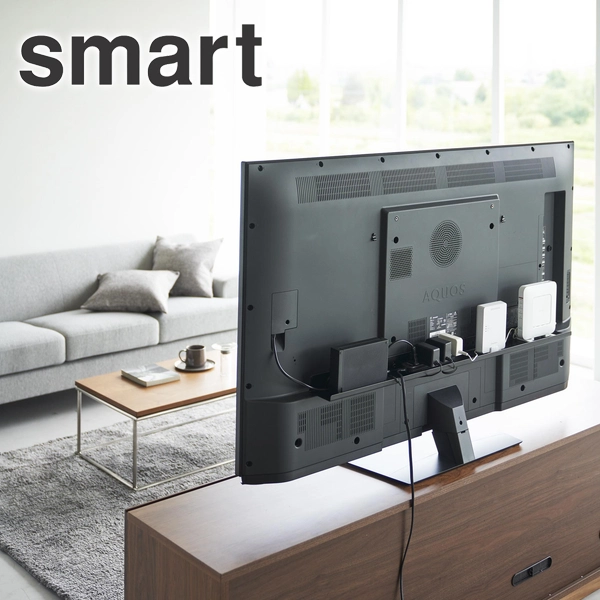 【smart】テレビ裏ラック スマート ワイド100 ブラック