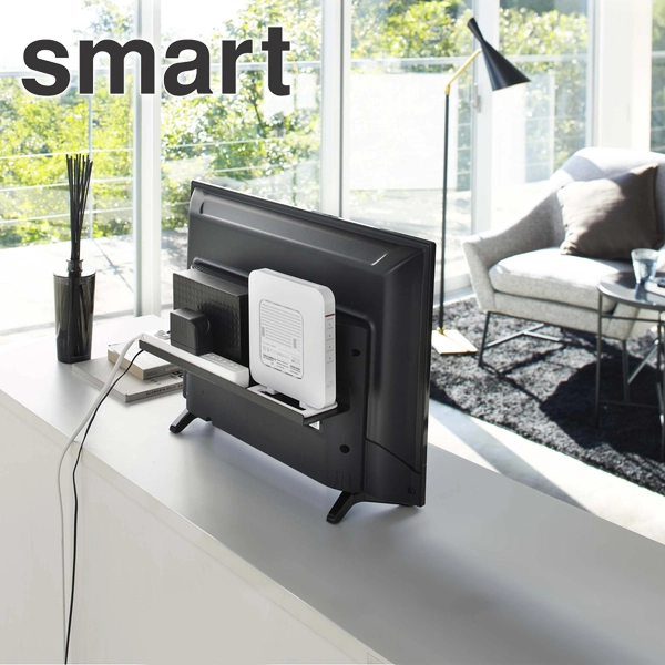 【smart】テレビ裏ラック スマート ワイド40 ブラック